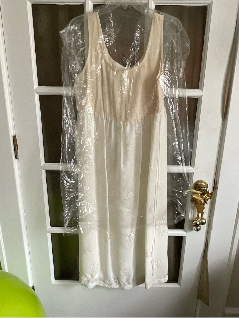 Ivory Sleeveless Slip Dress